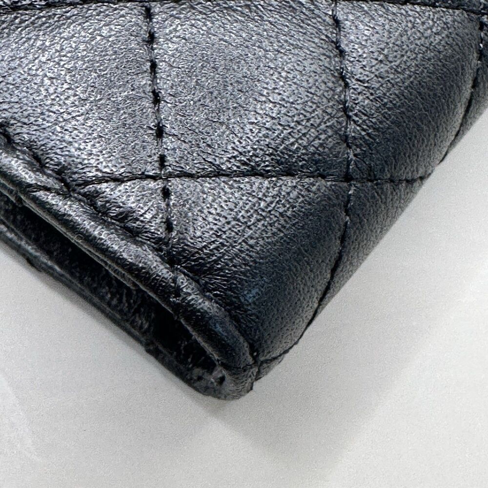 Designer wallet quilted black Etienne Aigner long clutch - Picture 7 of 11